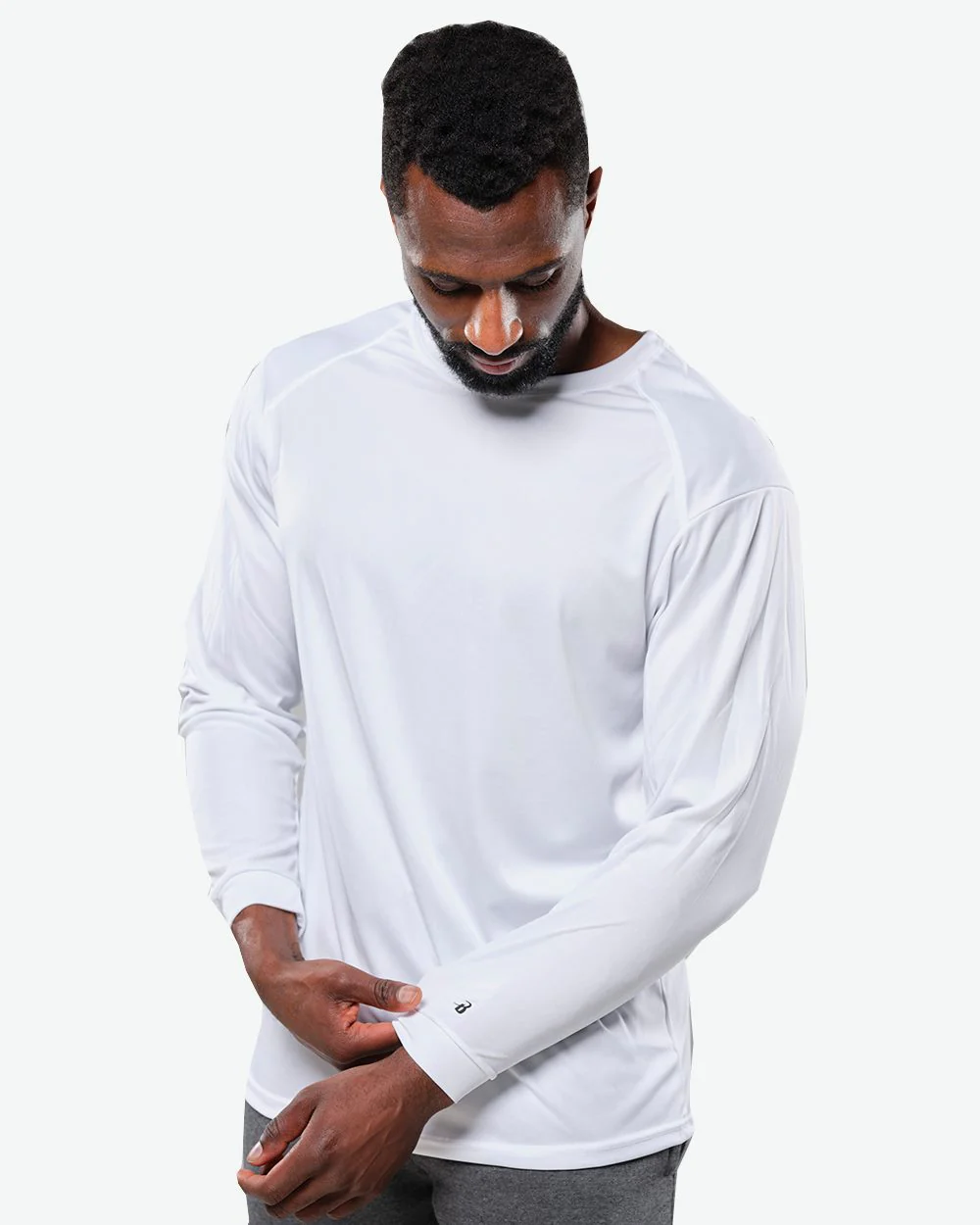 Badger-4104-B-Core Long Sleeve T-Shirt - Image 4