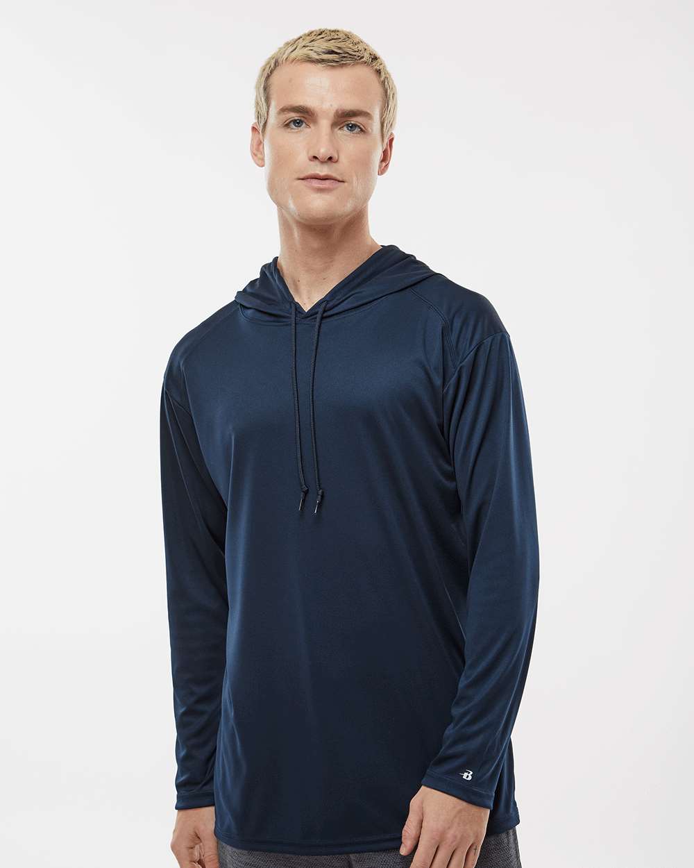 Badger-4105-B-Core Hooded Long Sleeve T-Shirt - Image 10