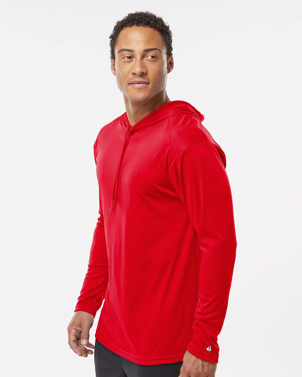 Badger-4105-B-Core Hooded Long Sleeve T-Shirt - Image 17