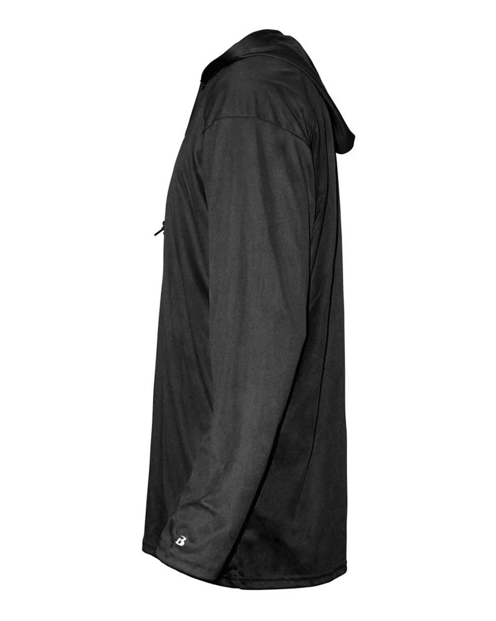 Badger-4105-B-Core Hooded Long Sleeve T-Shirt - Image 2