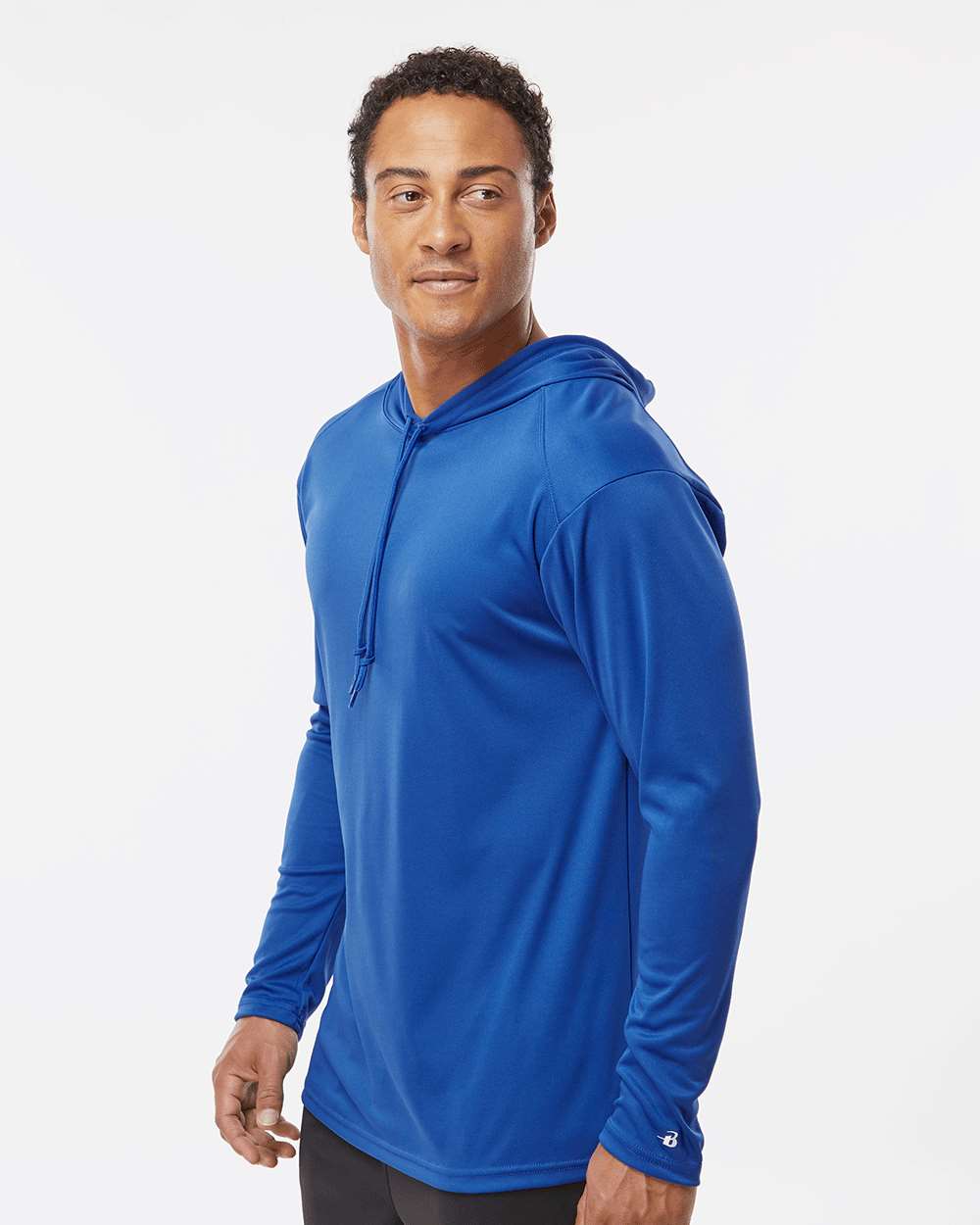 Badger-4105-B-Core Hooded Long Sleeve T-Shirt - Image 23