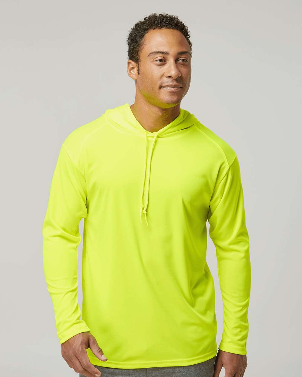 Badger-4105-B-Core Hooded Long Sleeve T-Shirt - Image 28