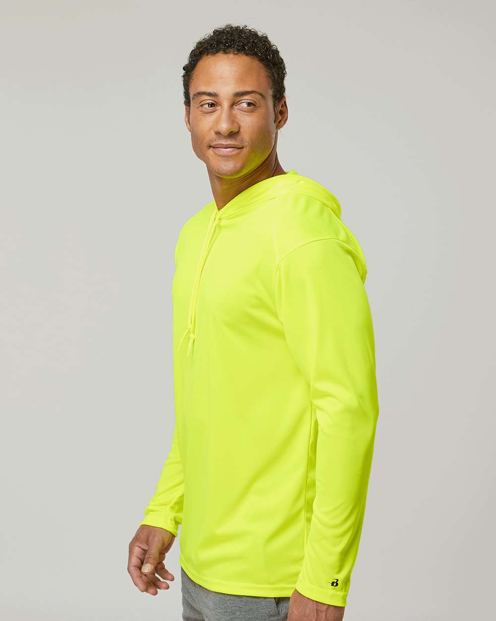 Badger-4105-B-Core Hooded Long Sleeve T-Shirt - Image 29
