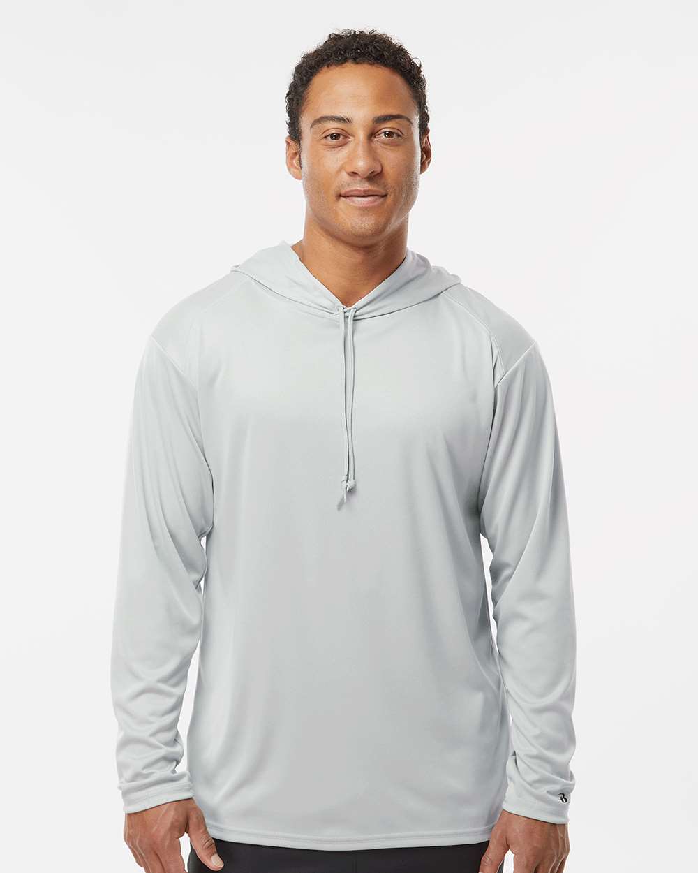 Badger-4105-B-Core Hooded Long Sleeve T-Shirt - Image 34