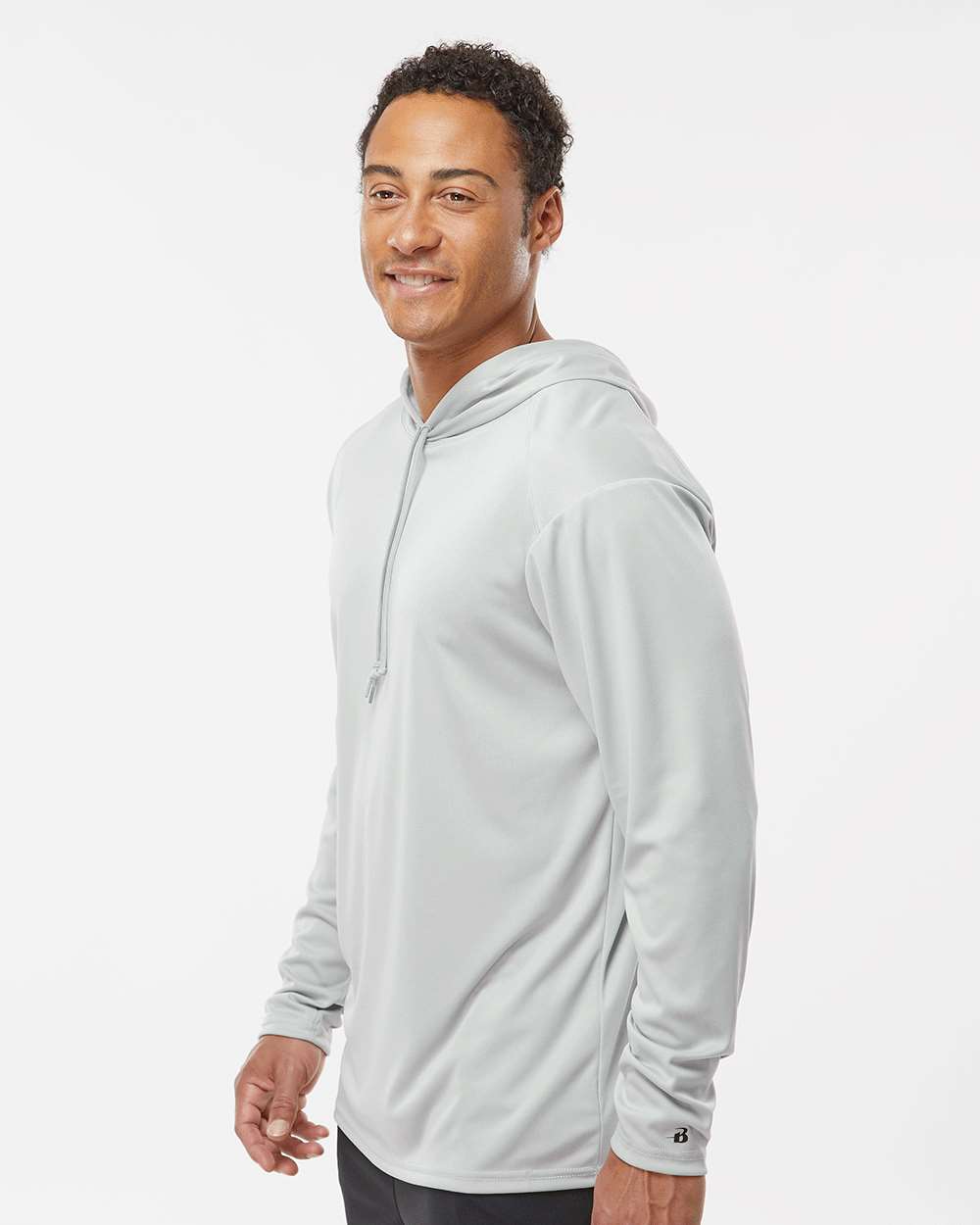 Badger-4105-B-Core Hooded Long Sleeve T-Shirt - Image 35