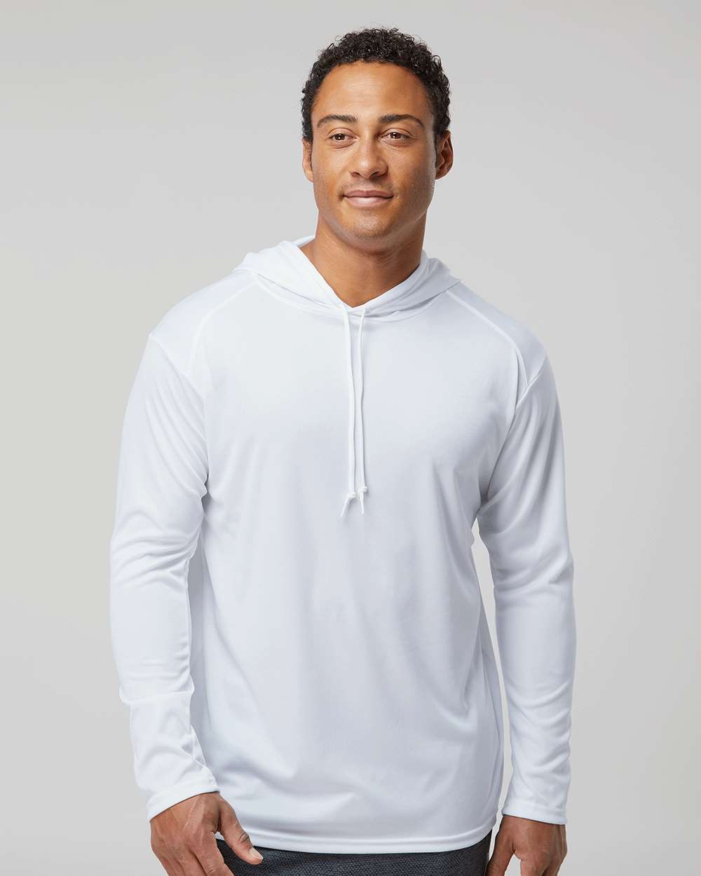 Badger-4105-B-Core Hooded Long Sleeve T-Shirt - Image 40