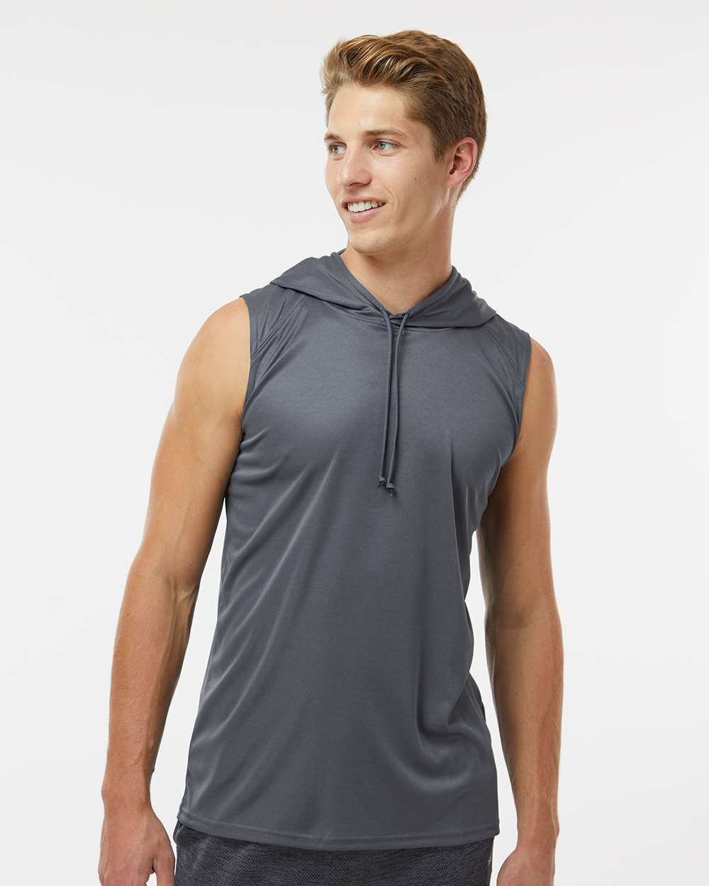 Badger-4108-B-Core Sleeveless Hooded T-Shirt - Image 11