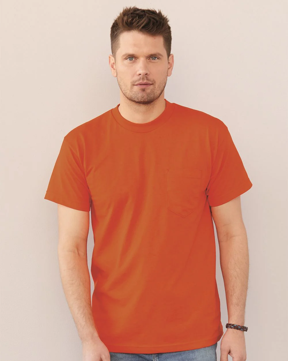 Bayside-1725-USA-Made 50/50 Pocket T-Shirt - Image 4