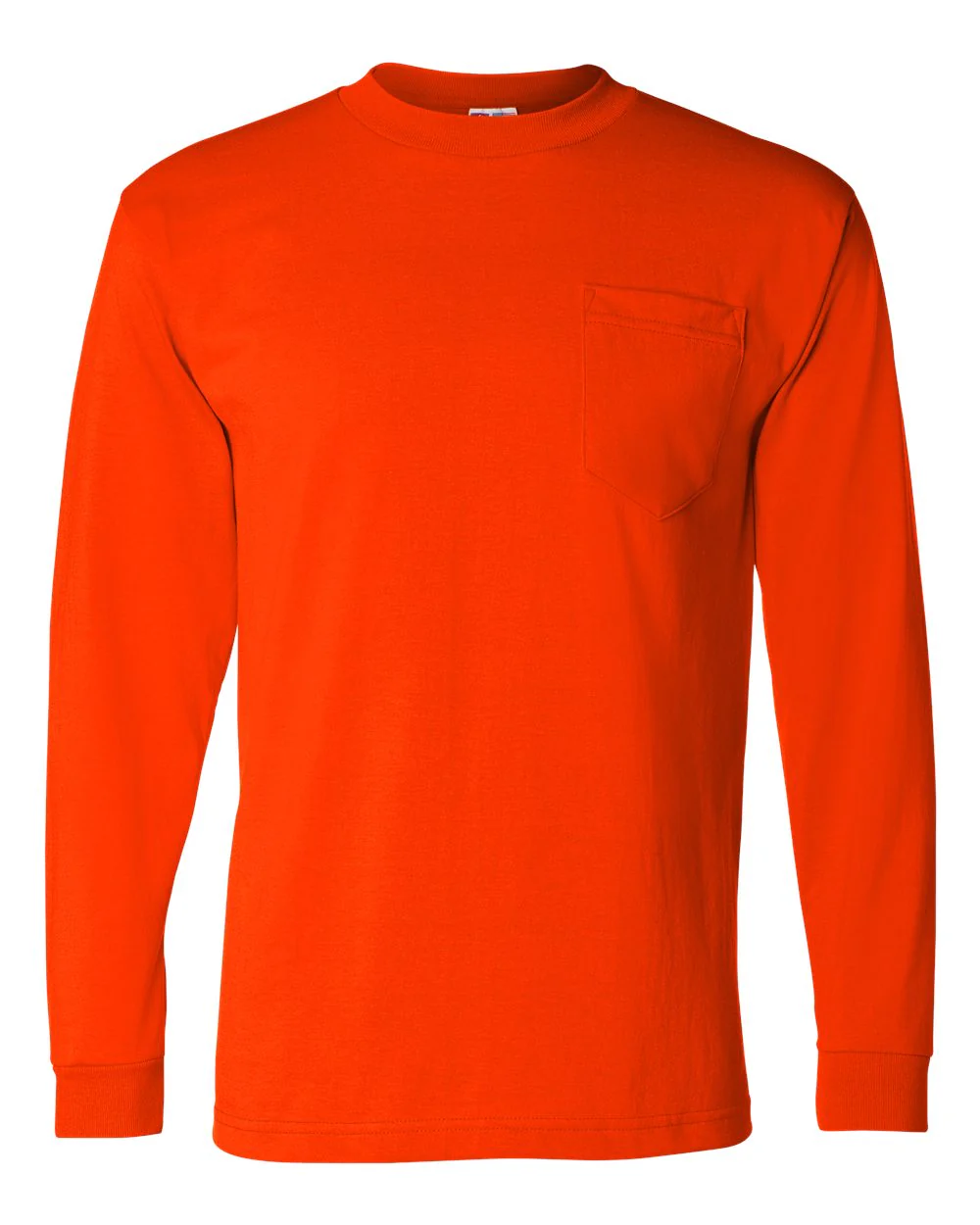 Bayside-1730-USA-Made 50/50 Long Sleeve Pocket T-Shirt - Image 5