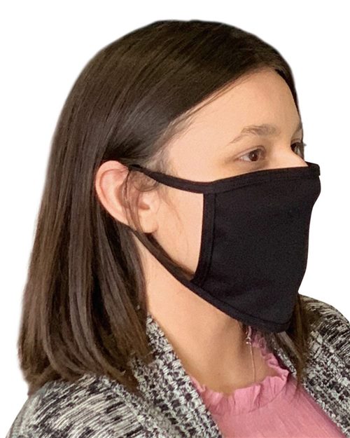 Bayside-1900-USA-Made 100% Cotton Face Mask - Image 2
