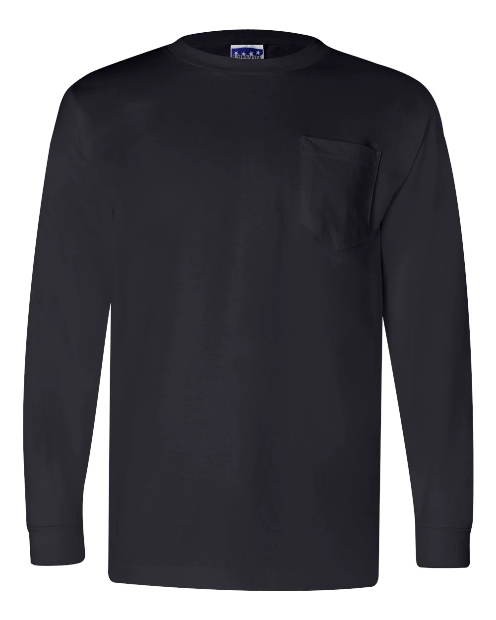 Bayside-3055-Union-Made Long Sleeve Pocket T-Shirt - Image 11