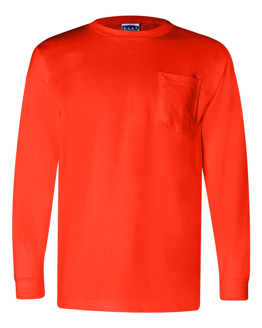 Bayside-3055-Union-Made Long Sleeve Pocket T-Shirt - Image 14