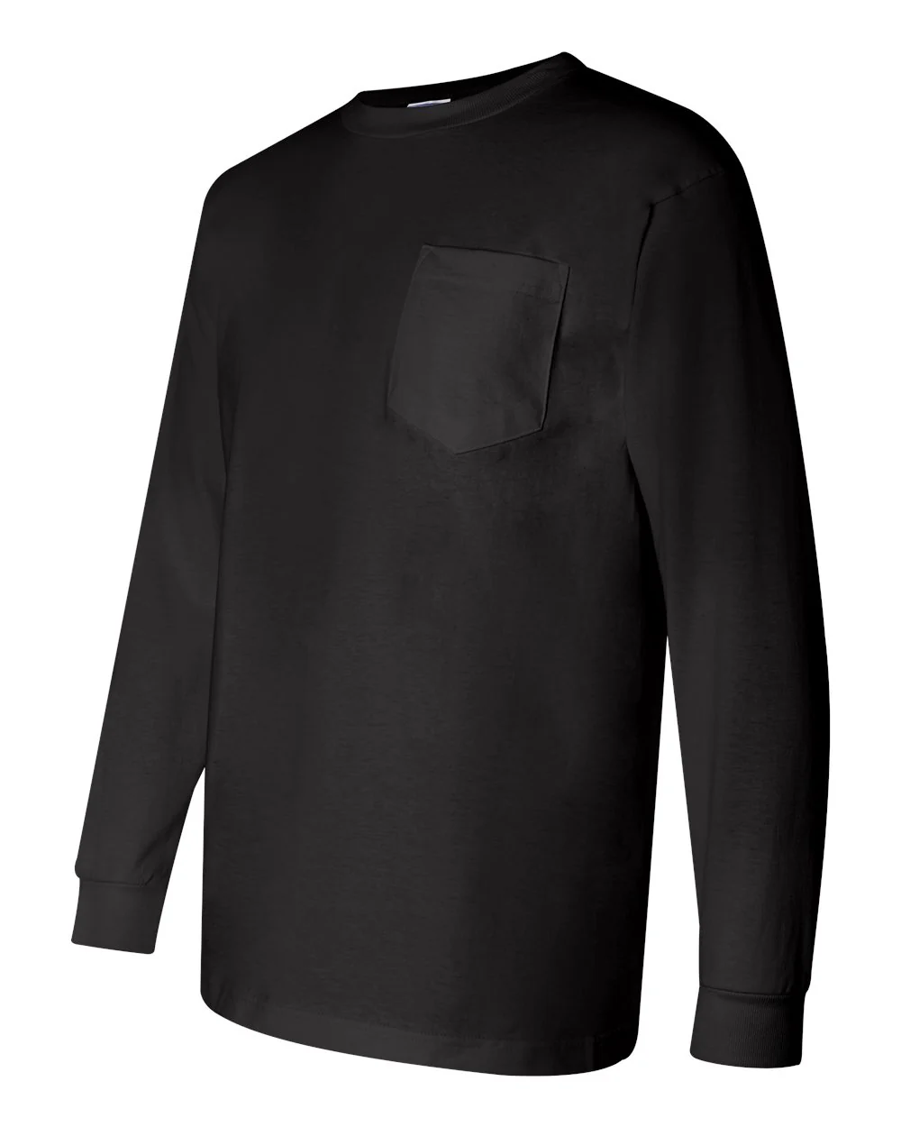 Bayside-3055-Union-Made Long Sleeve Pocket T-Shirt - Image 4