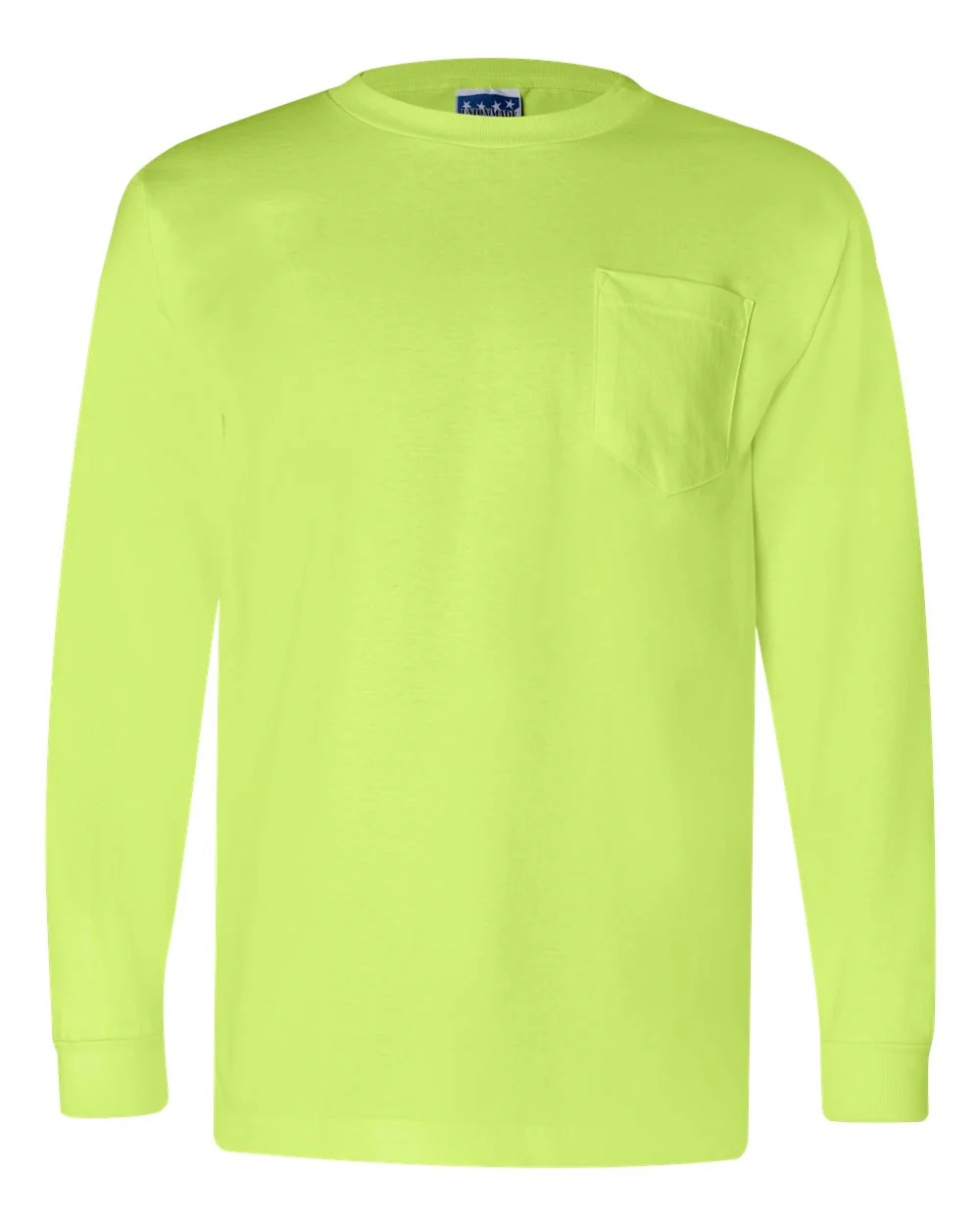 Bayside-3055-Union-Made Long Sleeve Pocket T-Shirt - Image 8