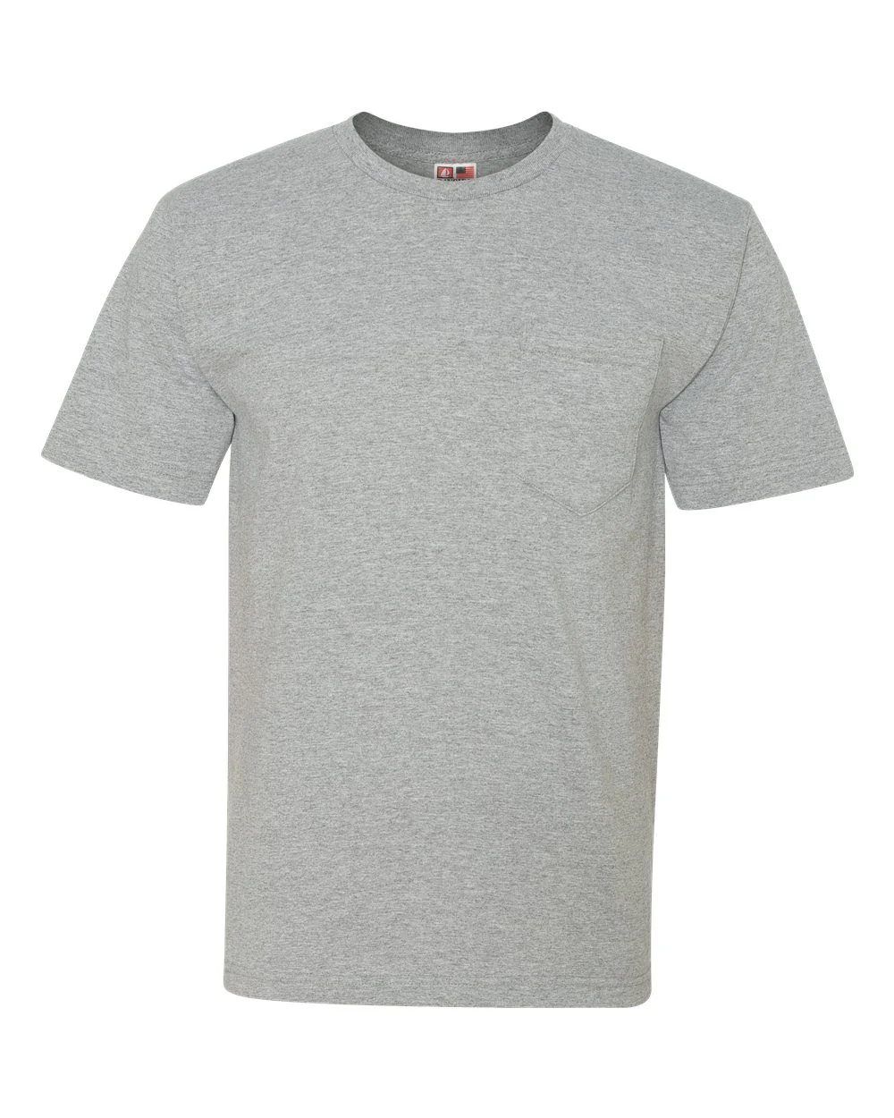 Bayside-5070-USA-Made Midweight Pocket T-Shirt - Image 8