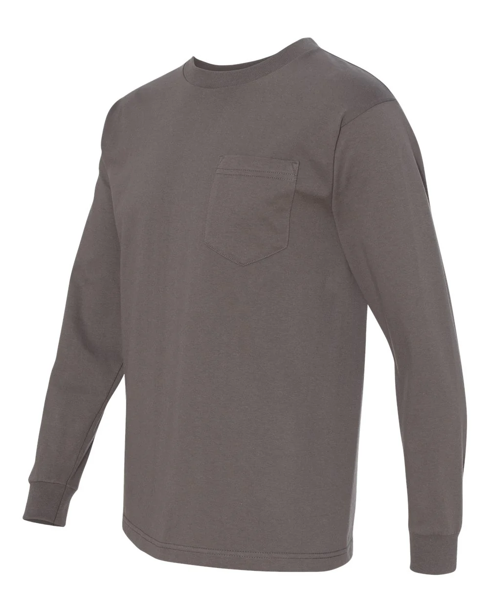 Bayside-8100-USA-Made Long Sleeve Pocket T-Shirt - Image 10