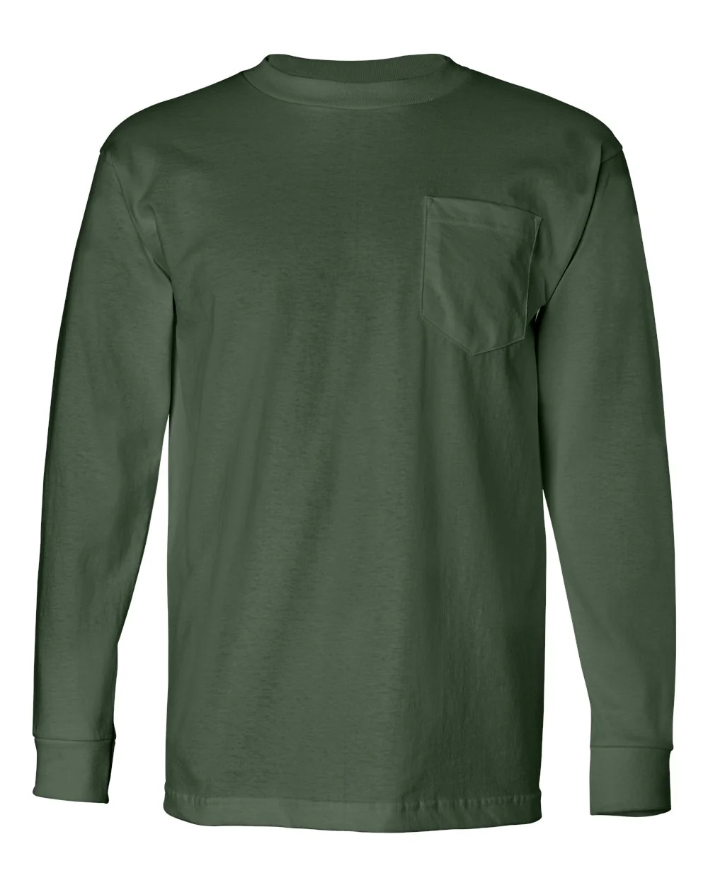 Bayside-8100-USA-Made Long Sleeve Pocket T-Shirt - Image 14