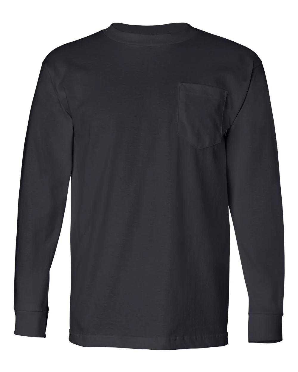 Bayside-8100-USA-Made Long Sleeve Pocket T-Shirt - Image 20
