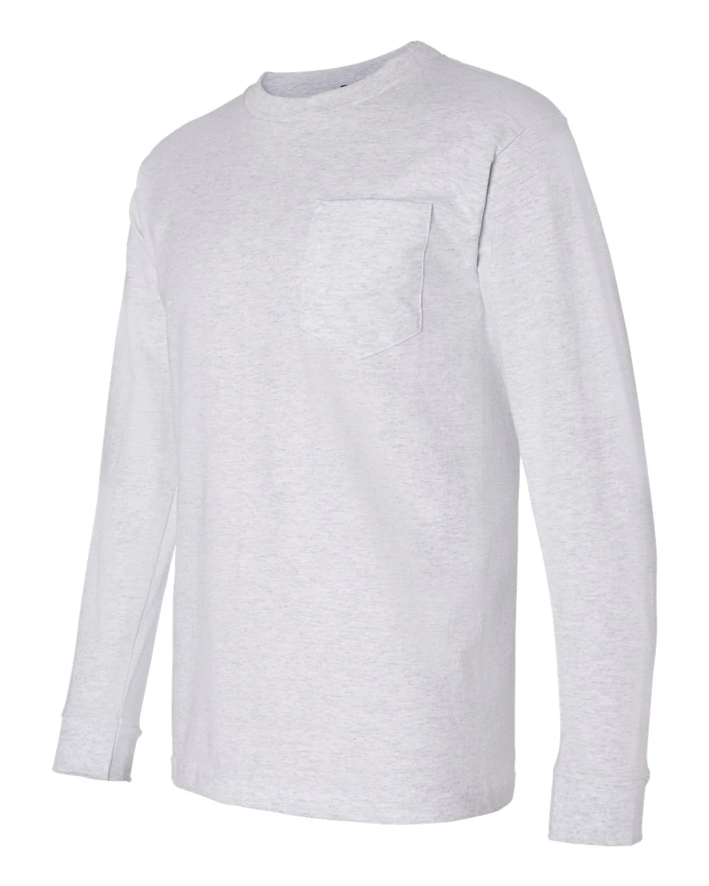 Bayside-8100-USA-Made Long Sleeve Pocket T-Shirt - Image 3