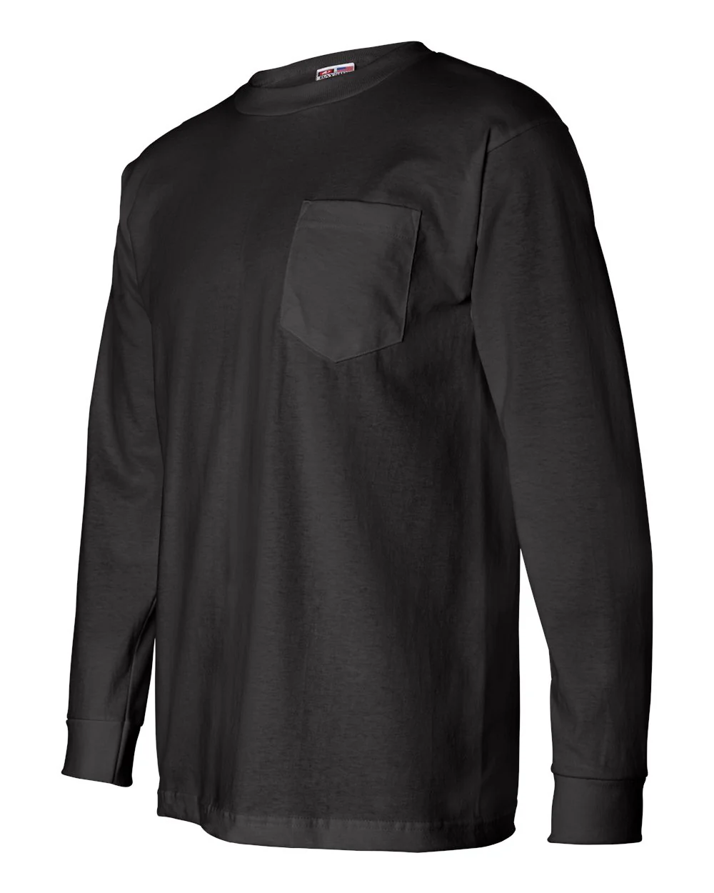 Bayside-8100-USA-Made Long Sleeve Pocket T-Shirt - Image 7