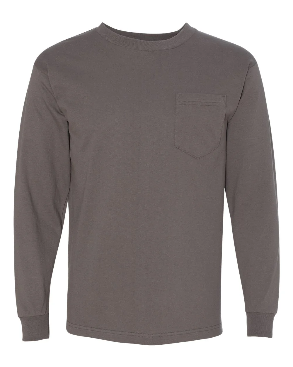 Bayside-8100-USA-Made Long Sleeve Pocket T-Shirt - Image 8