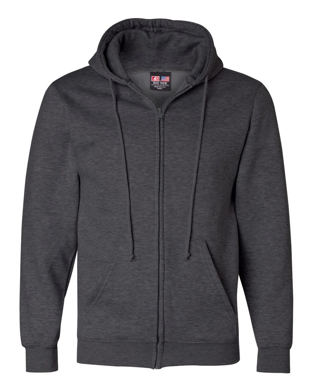 Bayside-900-USA-Made Full-Zip Hooded Sweatshirt - Image 11