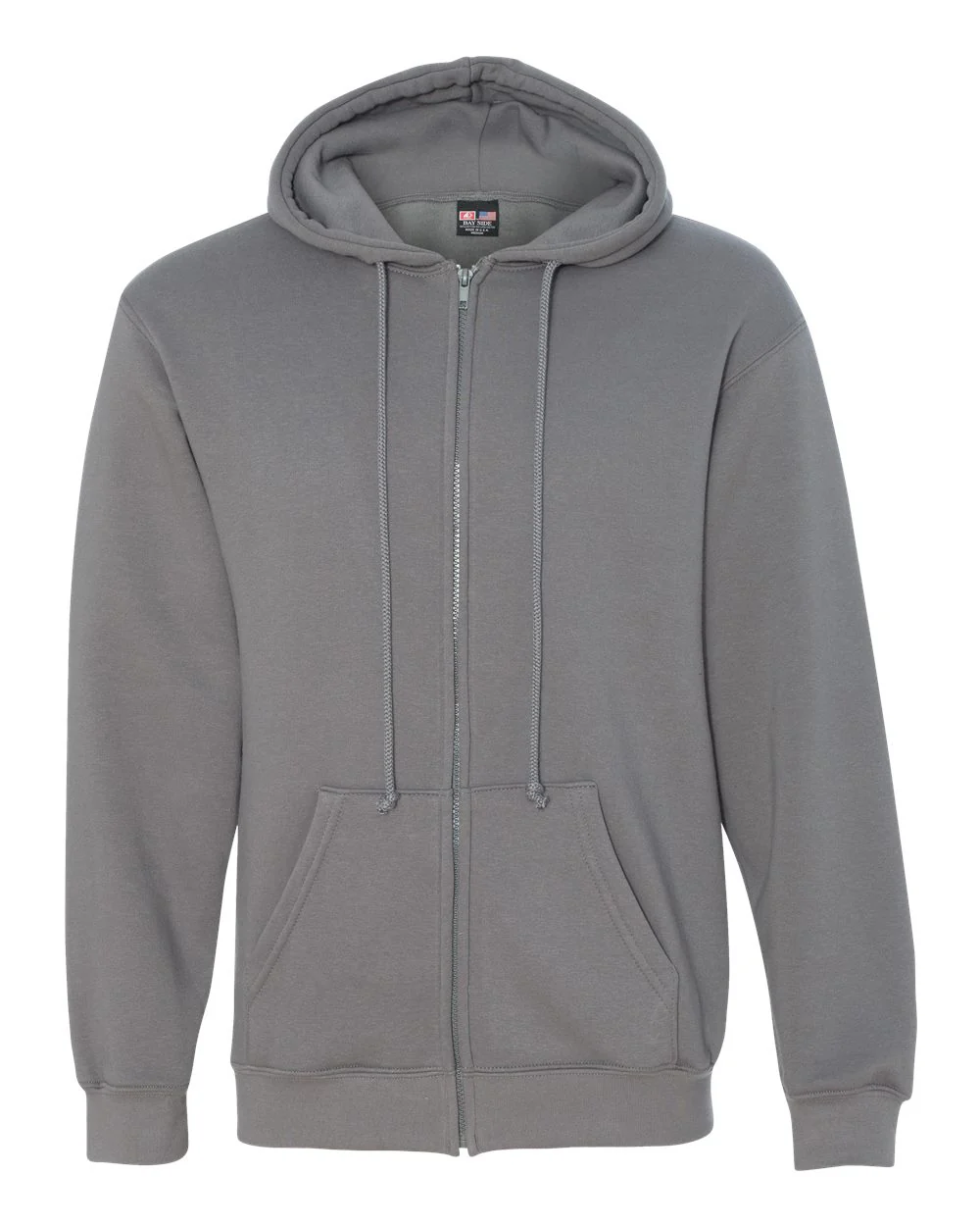 Bayside-900-USA-Made Full-Zip Hooded Sweatshirt - Image 8