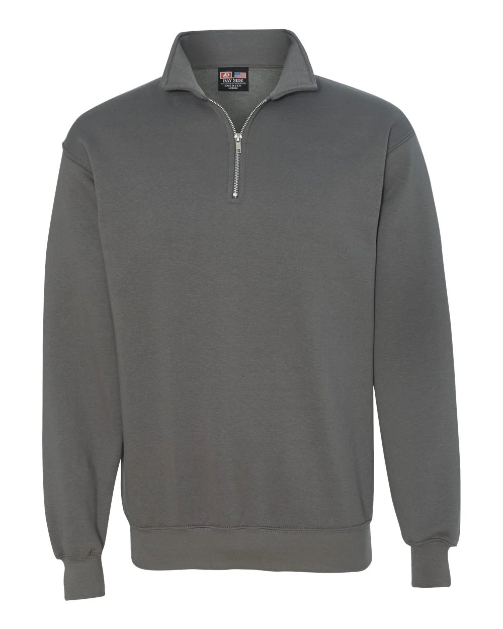 Bayside-920-USA-Made Quarter-Zip Pullover Sweatshirt - Image 5