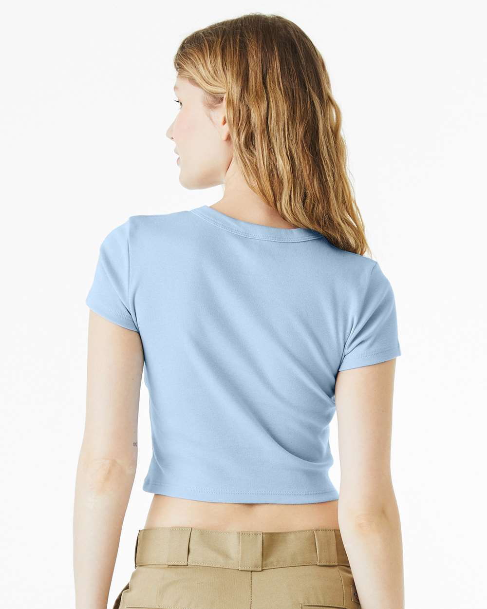 BELLA + CANVAS-1010-Women's Micro Rib Baby Tee - Image 13