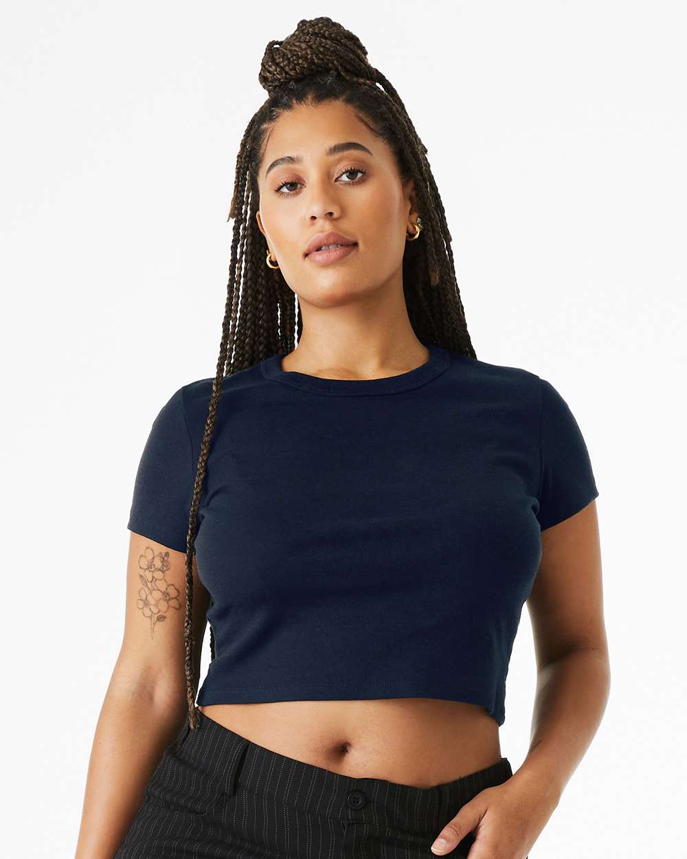 BELLA + CANVAS-1010-Women's Micro Rib Baby Tee - Image 29