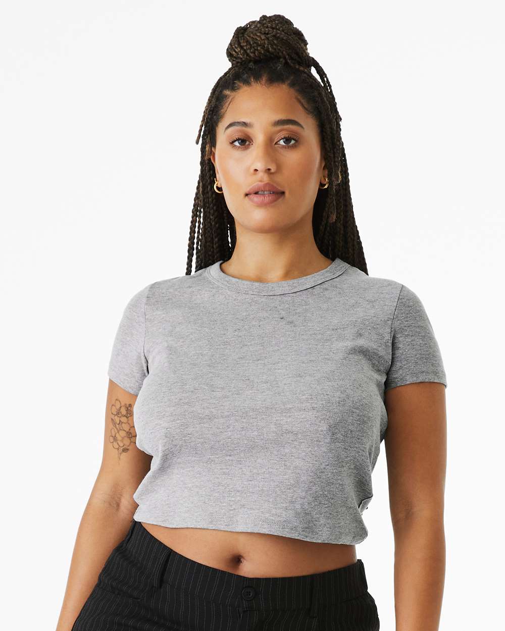 BELLA + CANVAS-1010-Women's Micro Rib Baby Tee - Image 4