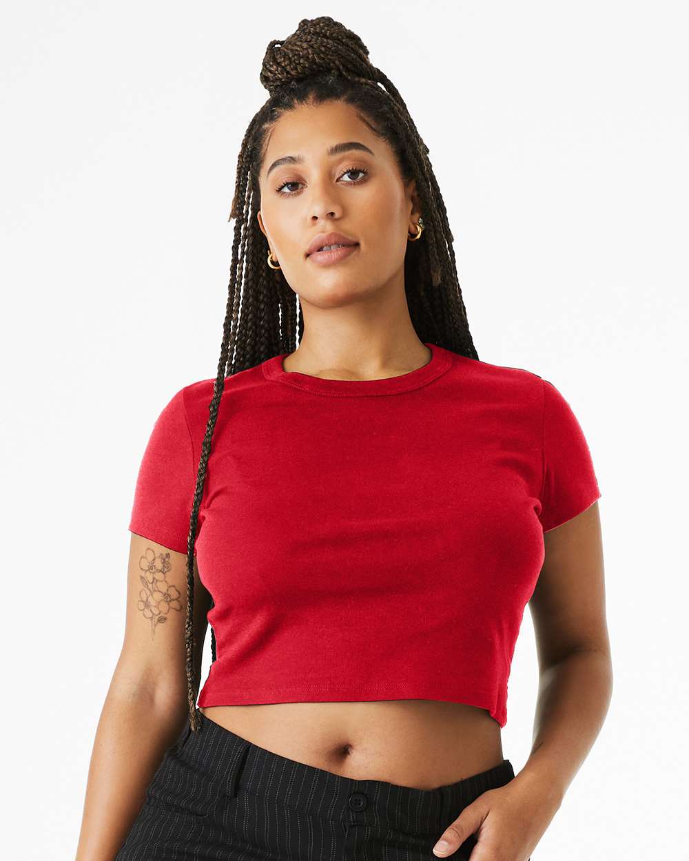 BELLA + CANVAS-1010-Women's Micro Rib Baby Tee - Image 41