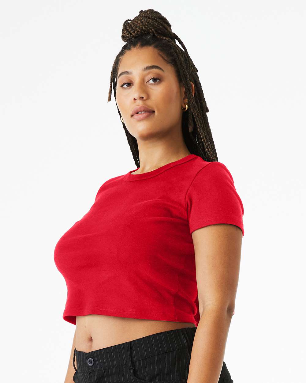 BELLA + CANVAS-1010-Women's Micro Rib Baby Tee - Image 42
