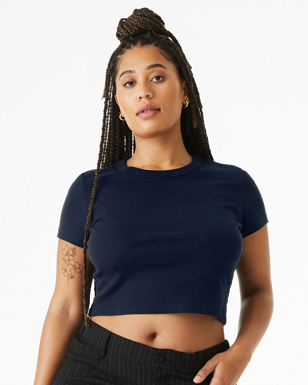 BELLA + CANVAS-1010-Women's Micro Rib Baby Tee - Image 7
