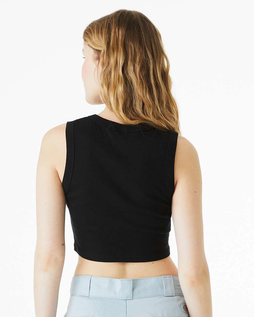 BELLA + CANVAS-1013-Women's Micro Rib Muscle Crop Tank - Image 13
