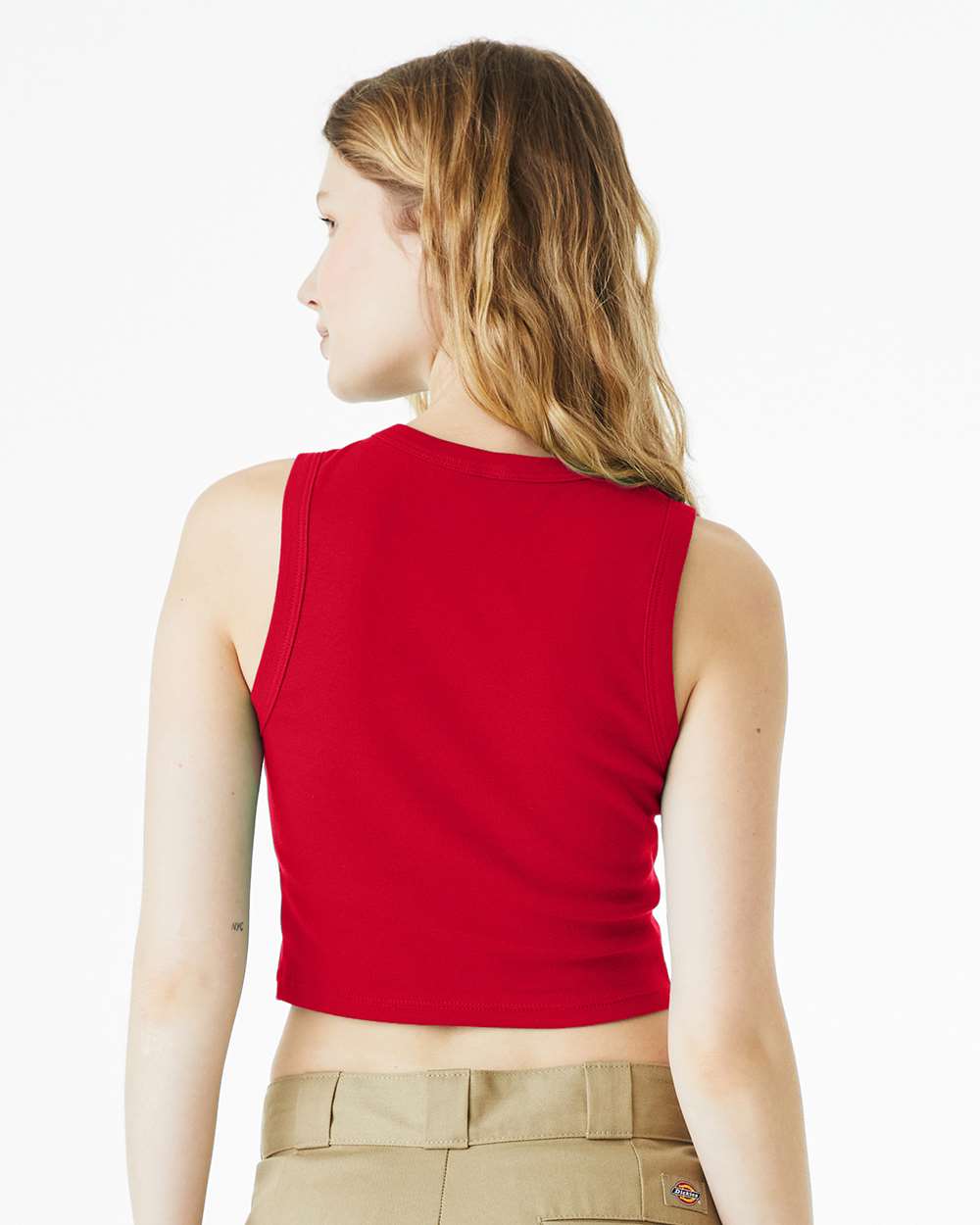 BELLA + CANVAS-1013-Women's Micro Rib Muscle Crop Tank - Image 37