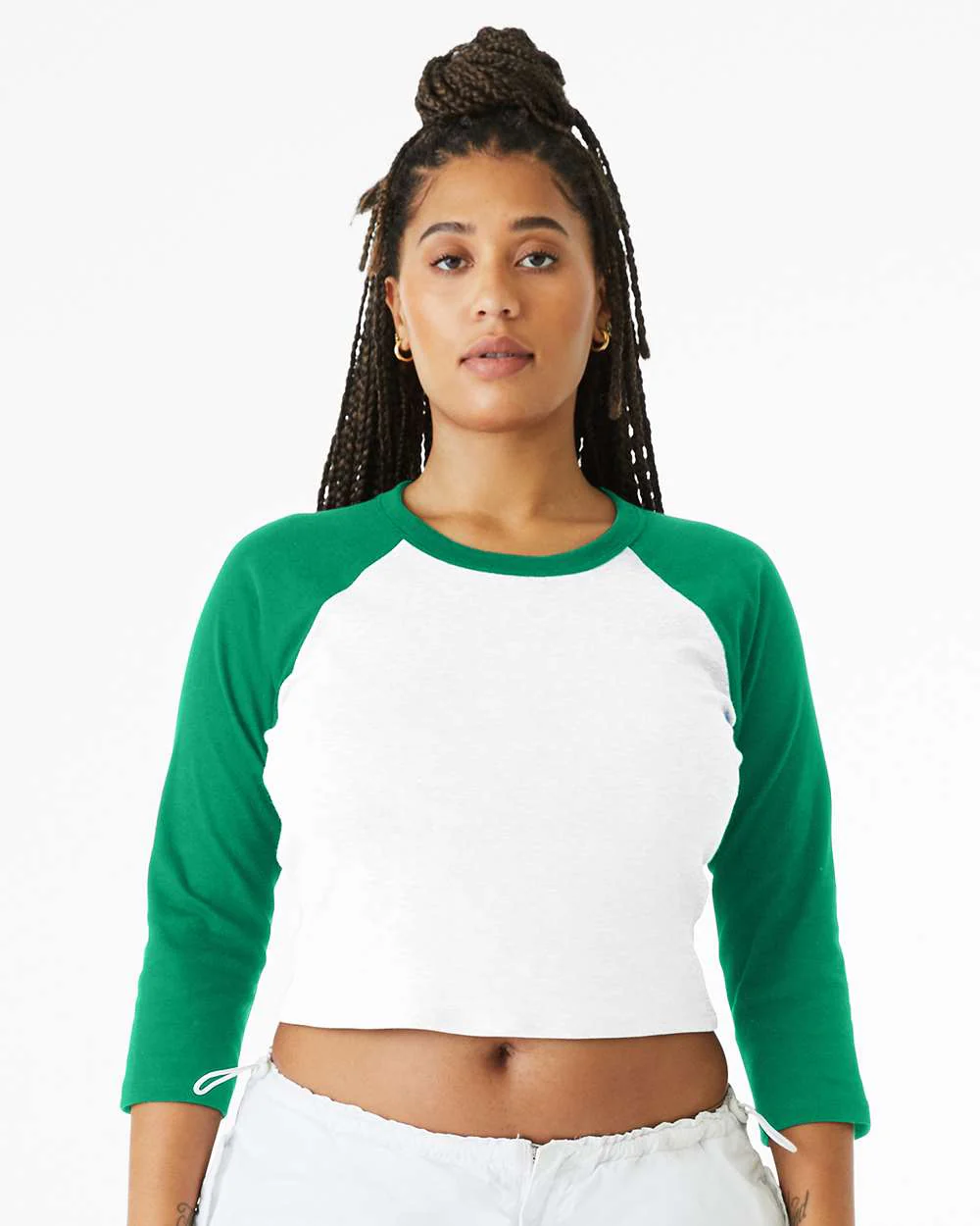BELLA + CANVAS-1200-Women's Micro Rib 3/4 Raglan Sleeve Baby Tee - Image 23