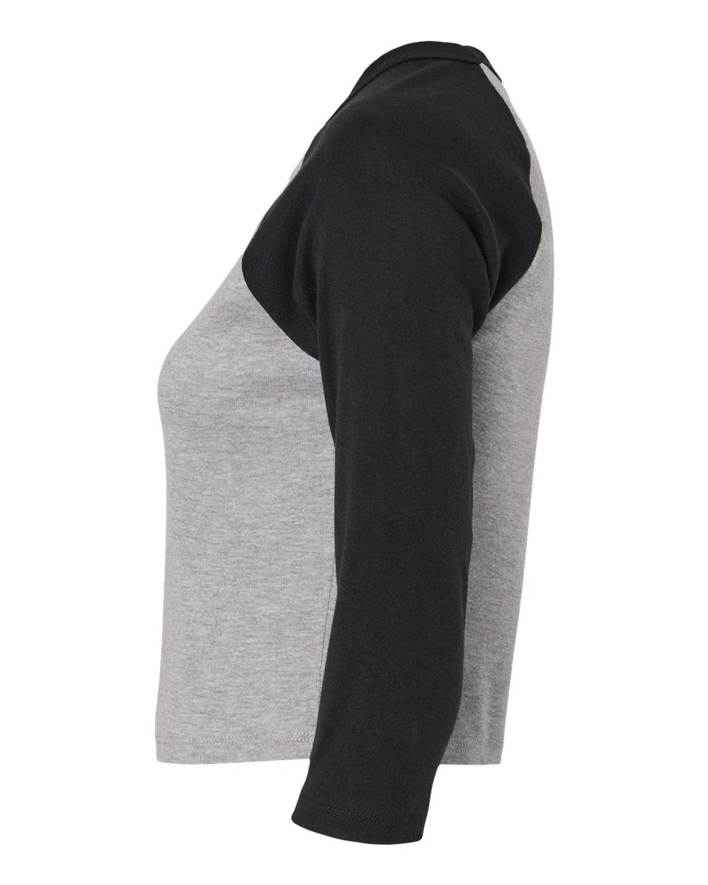 BELLA + CANVAS-1200-Women's Micro Rib 3/4 Raglan Sleeve Baby Tee - Image 3