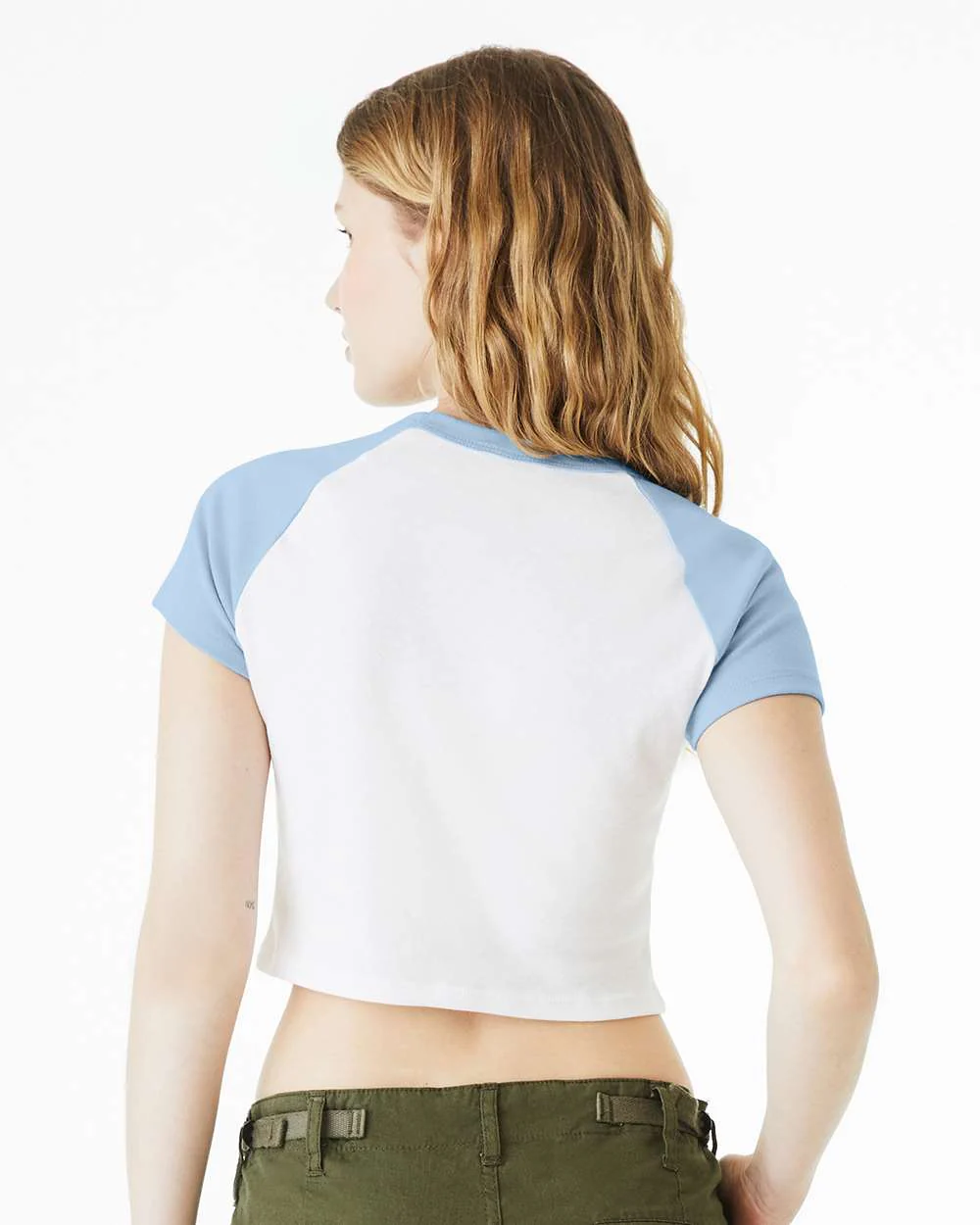 BELLA + CANVAS-1201-Women's Micro Rib Raglan Baby Tee - Image 13