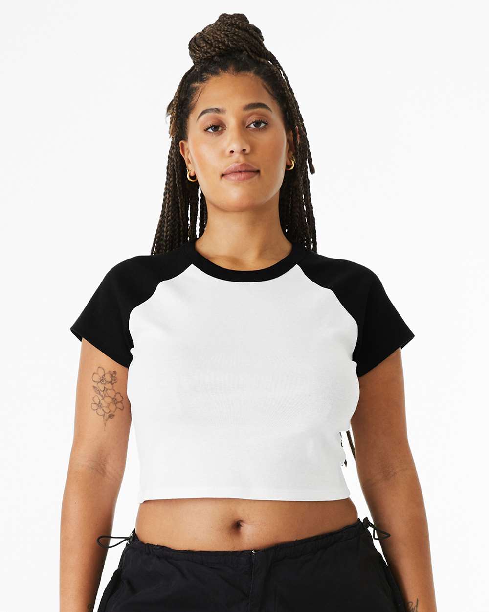 BELLA + CANVAS-1201-Women's Micro Rib Raglan Baby Tee - Image 17