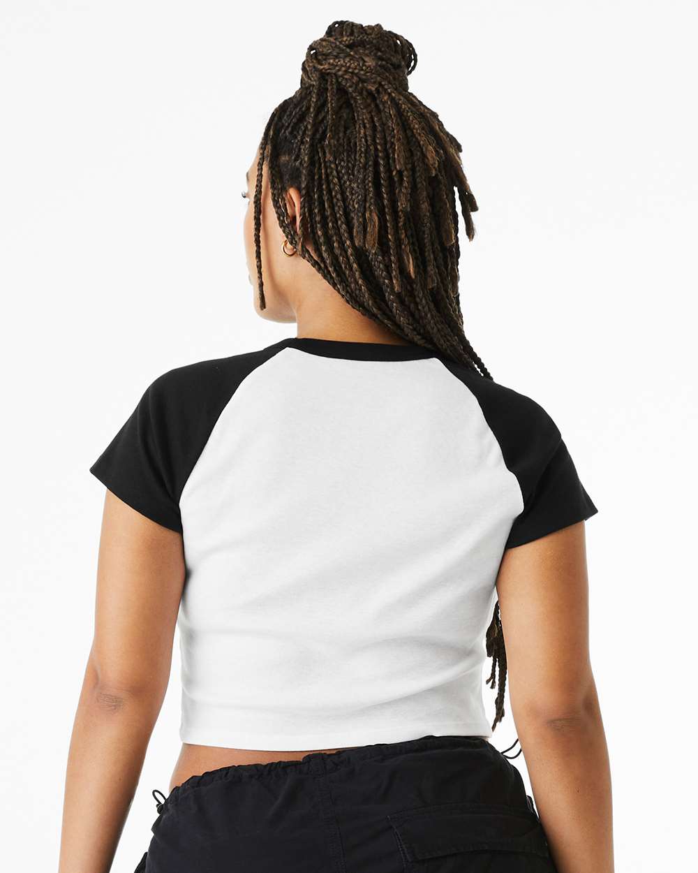 BELLA + CANVAS-1201-Women's Micro Rib Raglan Baby Tee - Image 19