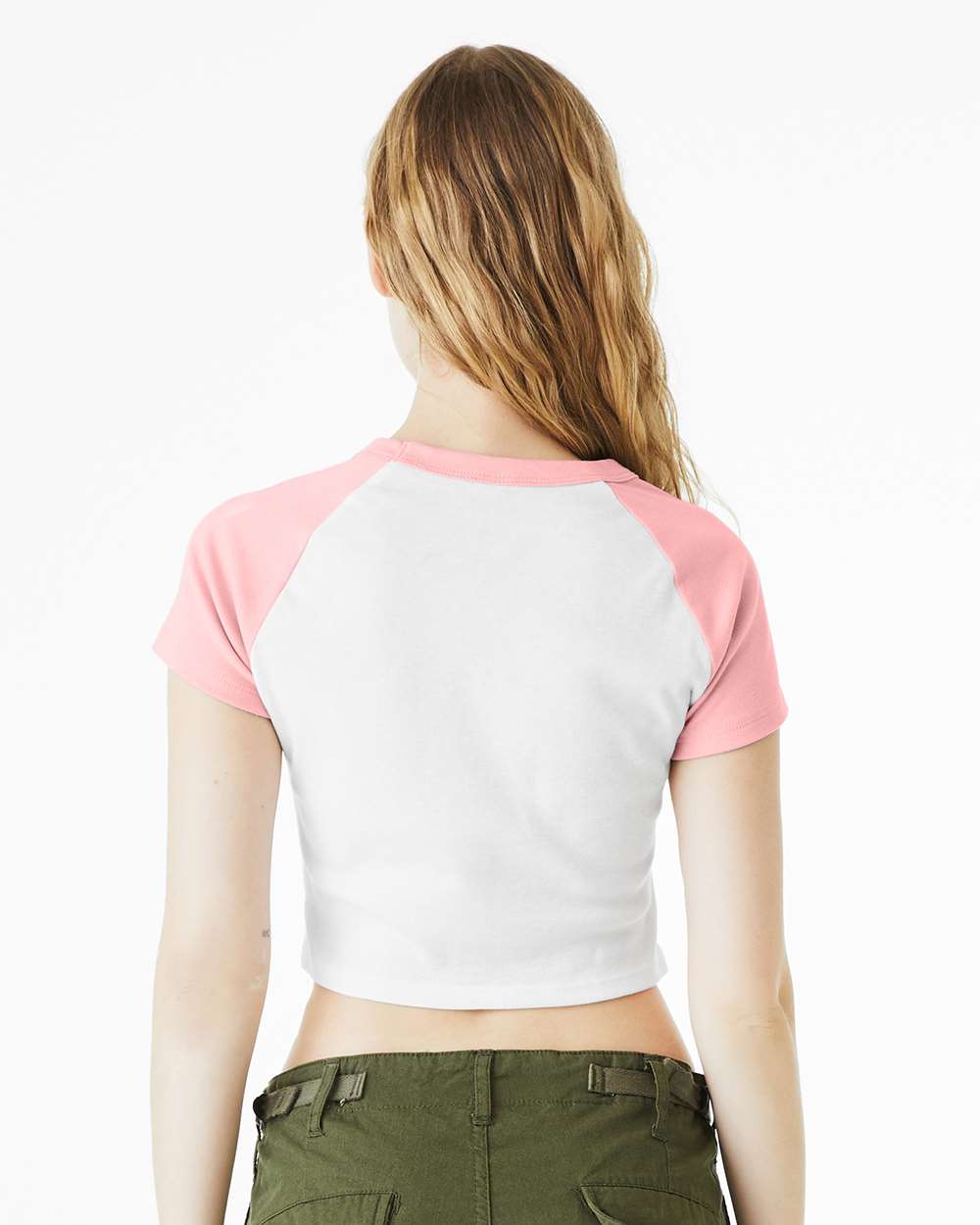 BELLA + CANVAS-1201-Women's Micro Rib Raglan Baby Tee - Image 37