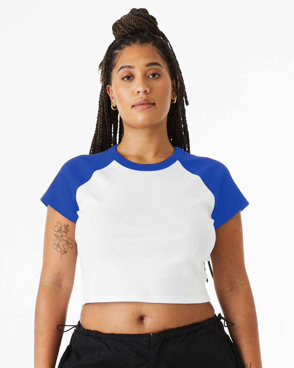 BELLA + CANVAS-1201-Women's Micro Rib Raglan Baby Tee - Image 47