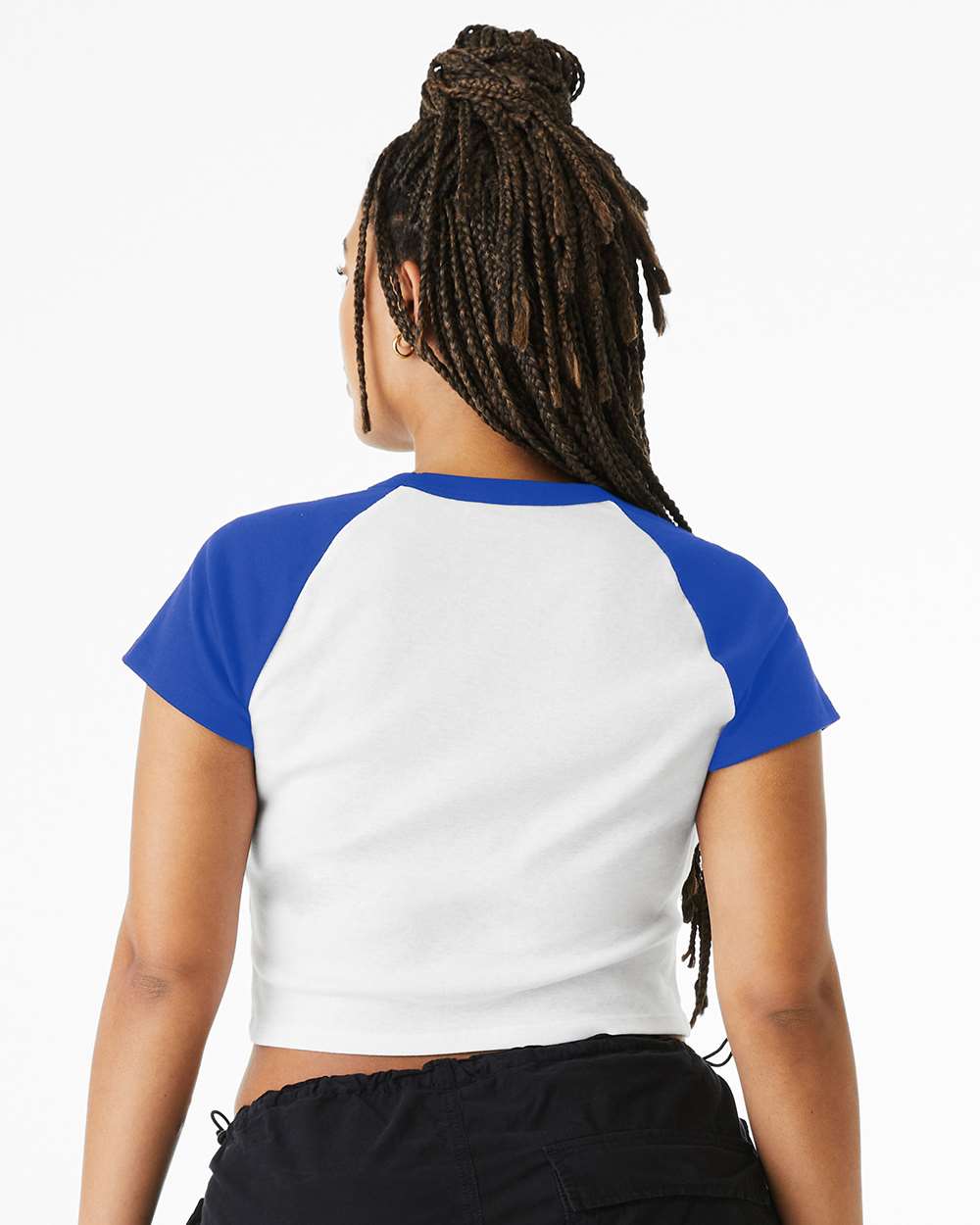 BELLA + CANVAS-1201-Women's Micro Rib Raglan Baby Tee - Image 49