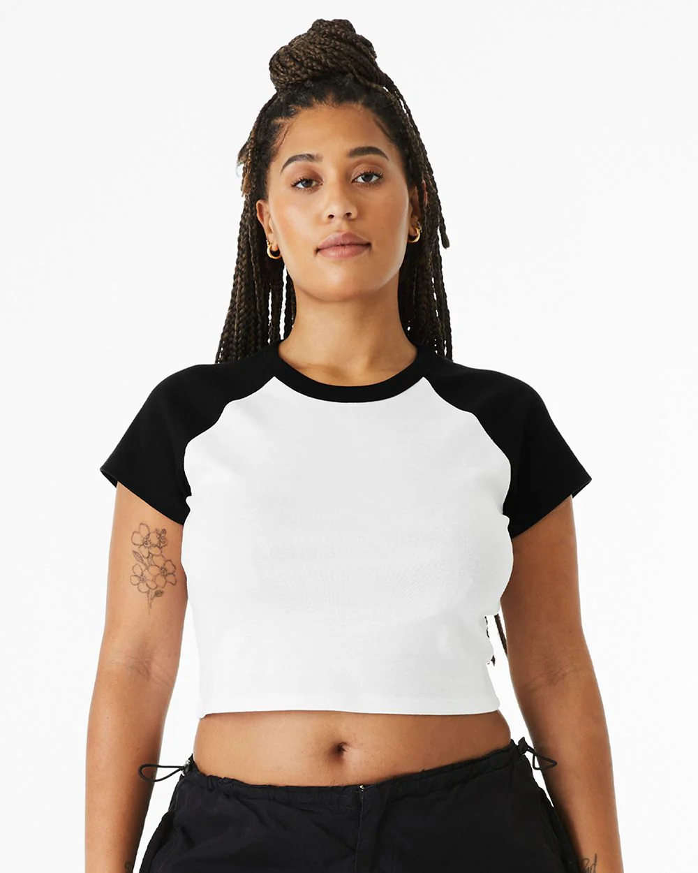 BELLA + CANVAS-1201-Women's Micro Rib Raglan Baby Tee - Image 7
