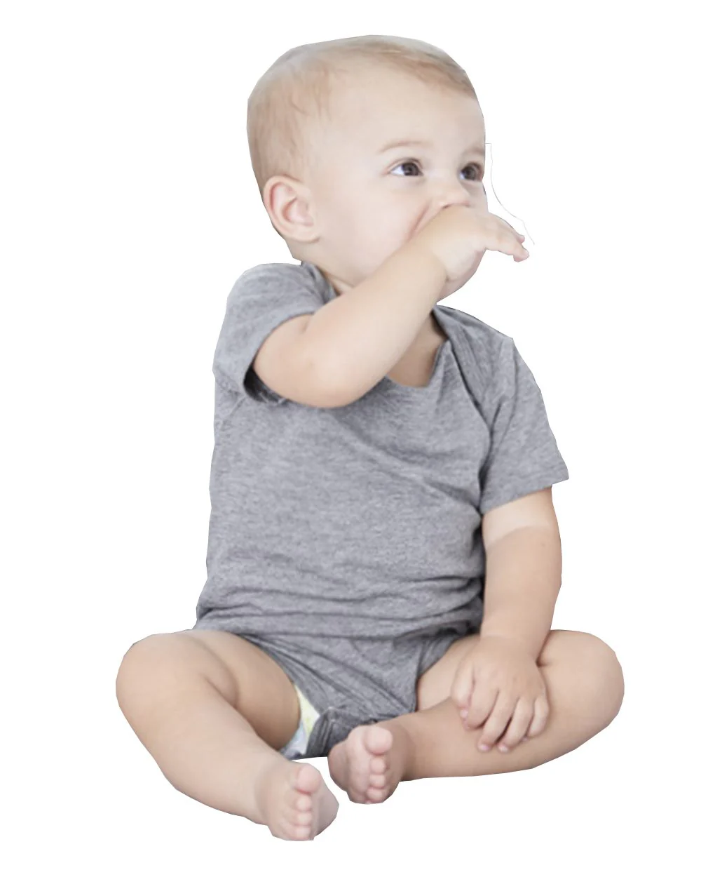 BELLA + CANVAS-134B-Infant Triblend Short Sleeve One Piece - Image 4