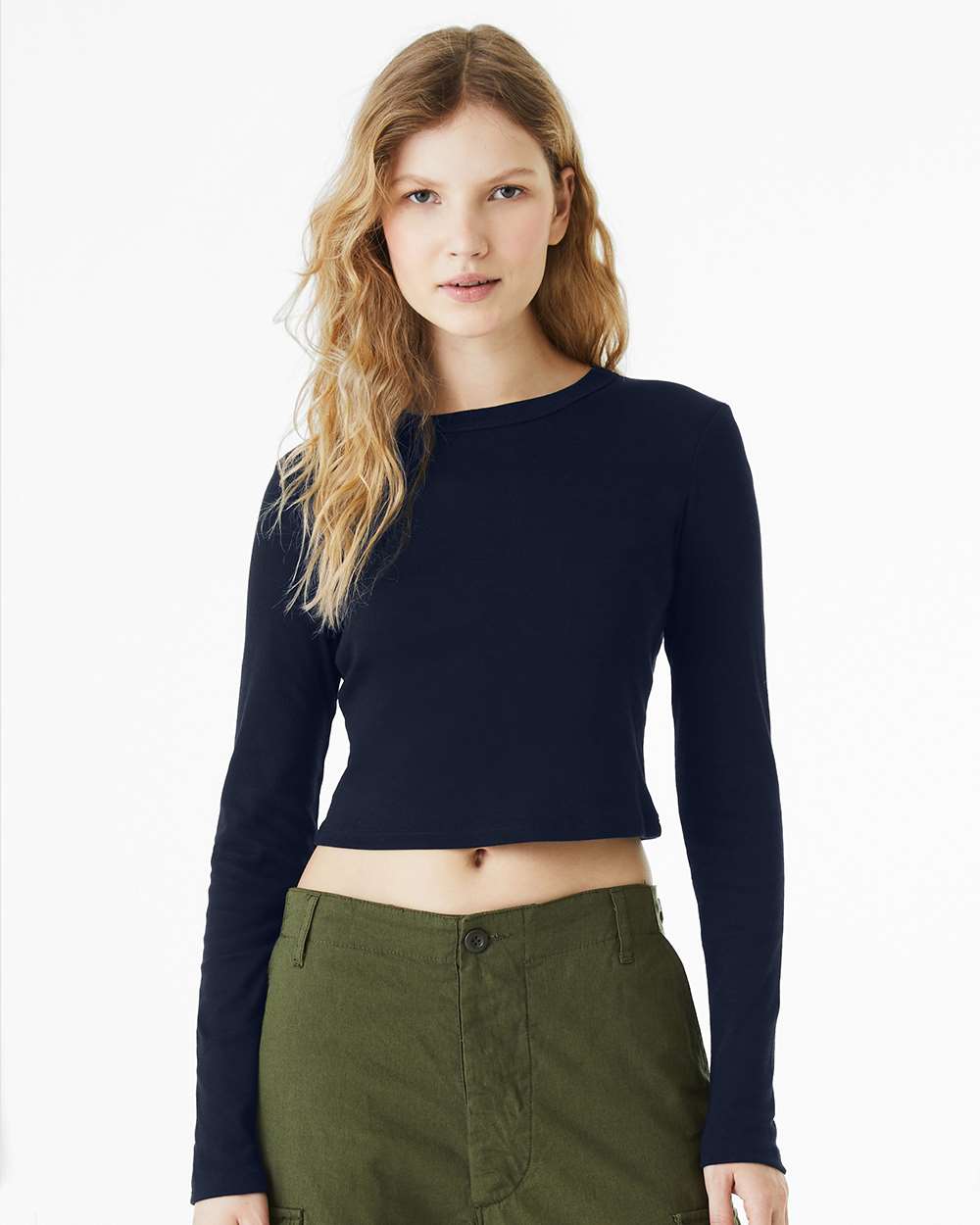 BELLA + CANVAS-1501-Women's Micro Rib Long Sleeve Baby Tee - Image 23