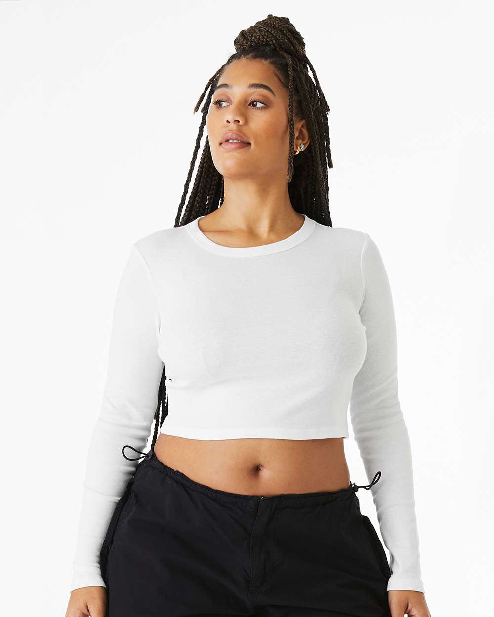 BELLA + CANVAS-1501-Women's Micro Rib Long Sleeve Baby Tee - Image 29