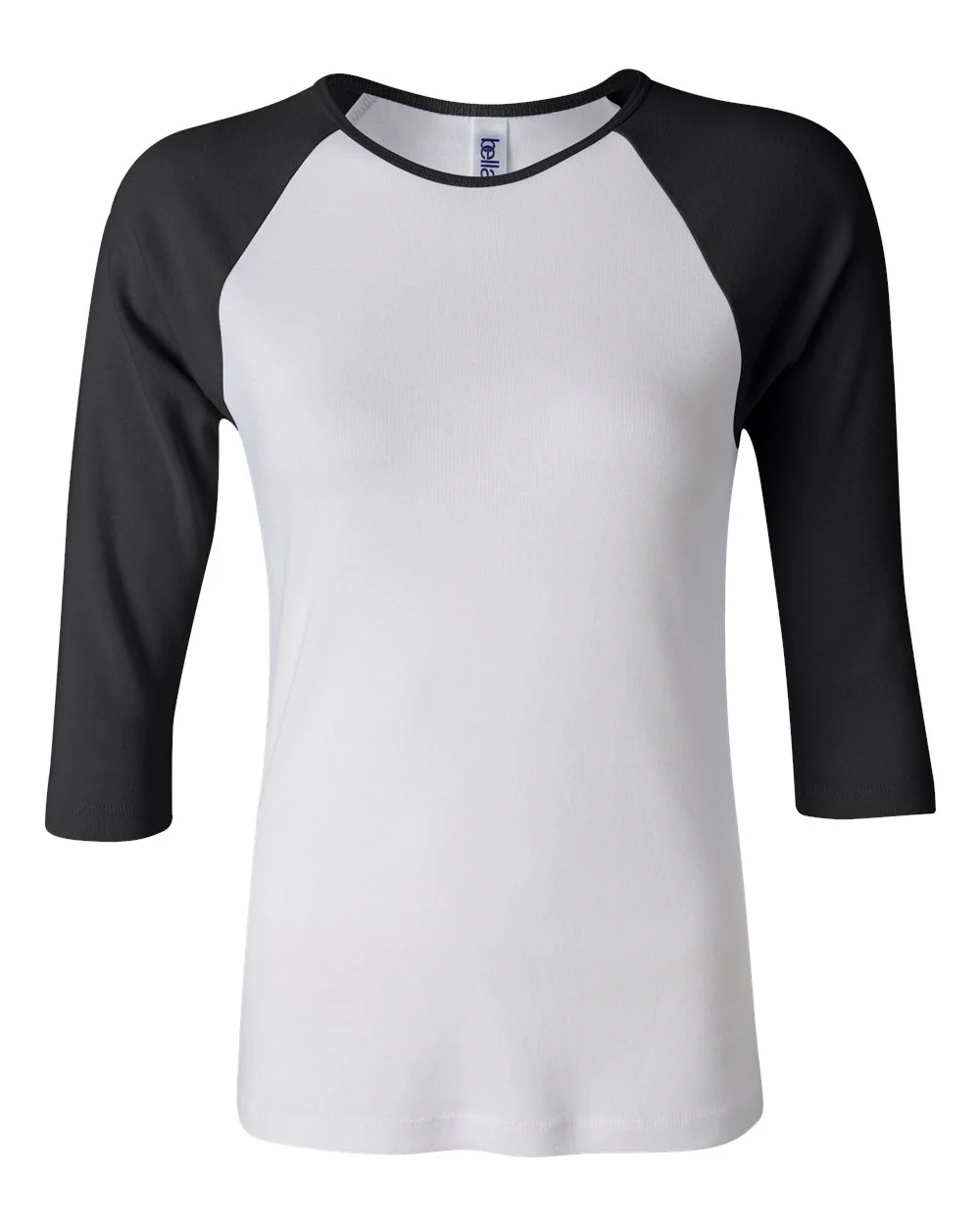 BELLA + CANVAS-2000-Women’s 1X1 Baby Rib Raglan Three-Quarter Sleeve Tee - Image 5