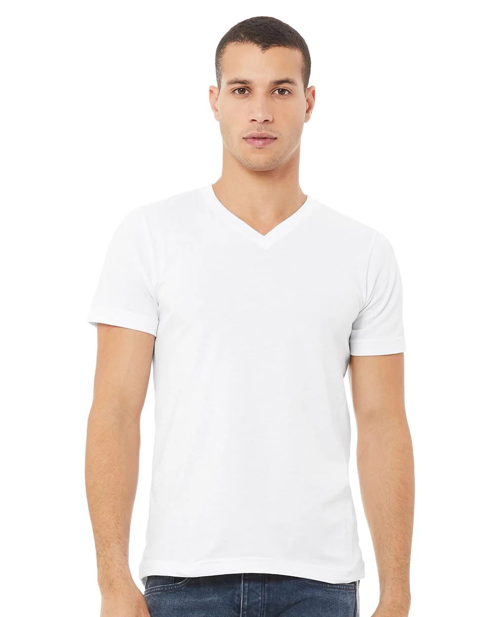 BELLA + CANVAS-3005-Jersey V-Neck Tee - Image 4